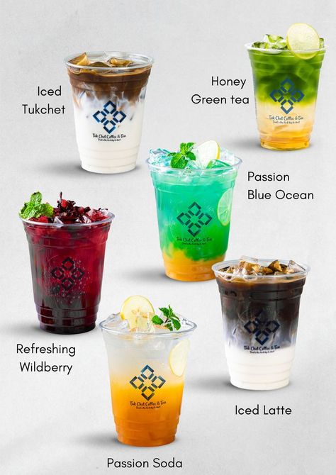 Cafe Drinks Ideas, Drink Menu Design, Bartender Drinks Recipes, Iced Drinks Recipes, Coffee Shop Menu, Coffee Shop Business, Drink Recipes Nonalcoholic, Food Receipt, Resep Diet