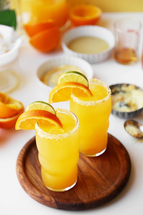 Good Morning Margaritas - The Candid Appetite Breakfast Cocktail, Morning Cocktail, Breakfast Cocktails, Orange Liqueur, Brunch Restaurants, Orange Wedges, Grand Marnier, Perfect Breakfast, Fun Cocktails