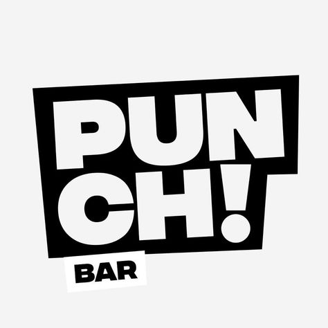 New Logos and Packaging for Onnae & Punch Bar by GrupoW Logo Design Wordmark, Energetic Logo Design, Typography Lockup, Fonts Logo Design, Graphic Design Logo Ideas, Logo Type Design, Type Logo Design, Bar Logo Design, Punch Bar