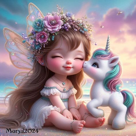 My Pictures I made from *Bing* Fairy Pictures Ideas, Cute Fairy Pictures, Unicorn Images Pictures, Fairy And Unicorn, Pixie Pictures Faeries, Rainbow Magic Fairies, Photo Album Layout, Hand Beaded Embroidery, 2 Peter