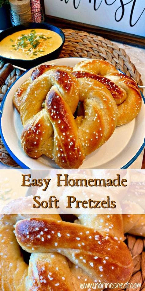 Soft Pretzels Recipe, Cheese Dipping Sauce, Soft Pretzel Recipe, Homemade Pretzels, Homemade Soft Pretzels, Pretzels Recipe, Soft Pretzels, Idee Pasto Sano, Bread Recipes Homemade