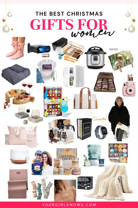 Struggling to find the perfect Christmas gift ideas for the women in your life? Fear not! We've compiled a breathtaking list of 34 super fun and unique Christmas gift ideas for women of all ages and interests! Whether they are a coworker, friend, or family member, we've got you covered. Christmas Gift Ideas For People Who Have Everything, Christmas Gifts For Females, Christmas Gift Ideas For Myself, Christmas Gift Ideas For Women 2024, Woman Christmas Gifts, Women’s Gifts, Christmas 2024 Gift Ideas, Useful Gift Ideas For Women, Adult Christmas Gift Ideas