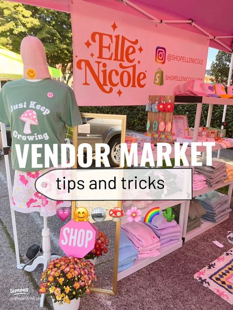 Vendor Name Display, Consignment Pop Up Shop, Popup Booth Display, How To Set Up A Pop Up Shop, Summer Vendor Booth Ideas, Pop Up Clothing Boutique Display, Festival Vendor Set Up, Pop Up Shop Essentials, Craft Pop Up Shop