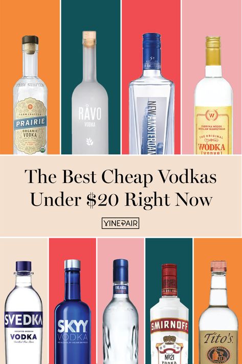 Life's too short to drink bad vodka. Here are the best bottles of vodka on a budget for all of your favorite vodka cocktails. Cheap Alcoholic Drinks, Bali Images, Cheap Liquor, Vodka Mixers, Types Of Vodka, Polish Vodka, Best Vodka, Cheap Vodka, Making Wine