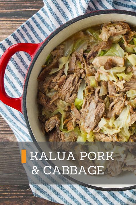 Hawaiian Pork And Cabbage, Kalua Pork Recipes Hawaii, Kahlua Pork Instant Pot, Pork Cabbage Slow Cooker, Pork Cabbage Crockpot, Instant Pot Kalua Pork And Cabbage, Crock Pot Kalua Pork, Kalua Pig And Cabbage Instant Pot, Kailua Pork Crock Pot