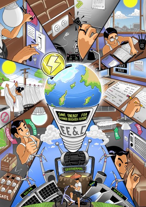 Cybersafety Poster, Good Governance Poster Drawing, Nature Graphic Design Poster, Nature Poster Making, Poster About Technology, Poster Making Ideas Creative, Digital Poster Ideas Canva, Globalisation Poster, Poster Menghemat Listrik