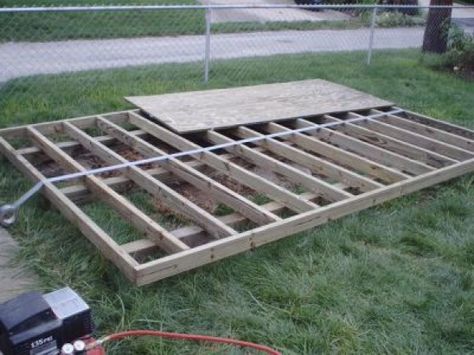 Building A Shed Base, Shed Foundation, 8x8 Shed, Shed Design Plans, Building A Storage Shed, Shed Base, Shed Floor, Shed Construction, Firewood Shed