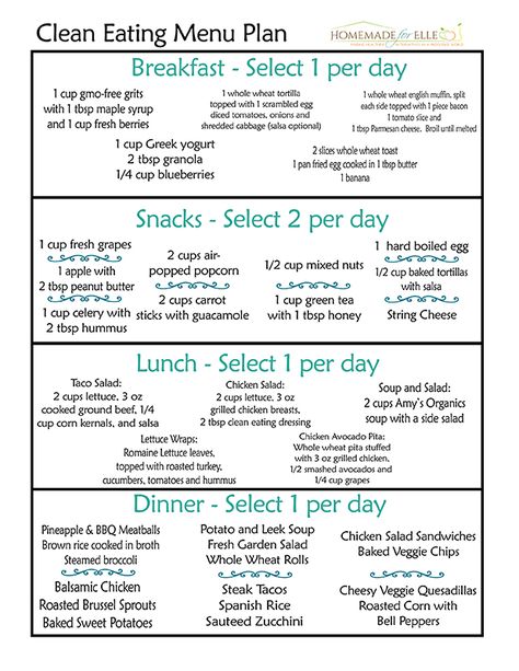 Clean Eating Menu Planner Simple Clean Eating Meal Plan, 1200 Calorie Diet Meal Plans, Clean Eating Menu, Clean Eating Diet Plan, Clean Eating Plans, 7 Day Meal Plan, Clean Eating Meal Plan, Menu Planners, Diet Vegetarian