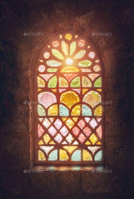 Stained glass window by Anna_Om. Stained glass window, amazing colorful window of an ancient church, house of god, place of worship, old ancient cathe... #Affiliate #Anna_Om, #amazing, #colorful, #Stained Stained Glass Windows Church, 16 Tattoo, Stain Glass Window Art, Colorful Peacock, Window Stained, Stained Glass Church, زجاج ملون, Glass Window Art, Church Windows