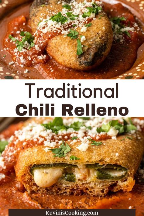 Chilli Relleno Recipe, Chilli Relleno, Authentic Chile Relleno Recipe, Roasted Red Salsa, Stuffed Chili Relleno Recipe, Chile Relleno Recipe, Rellenos Recipe, Poblano Peppers Recipes, Chili Pepper Recipes