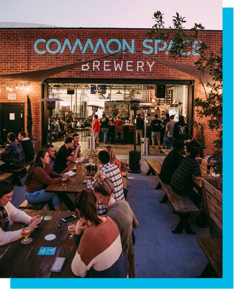 Common Space Brewery Brewery Reception, Brewery Wedding Reception, Brewery Ideas, Food Truck Events, Beer Menu, Brewery Wedding, Delivery Menu, Brewing Process, Family Dog