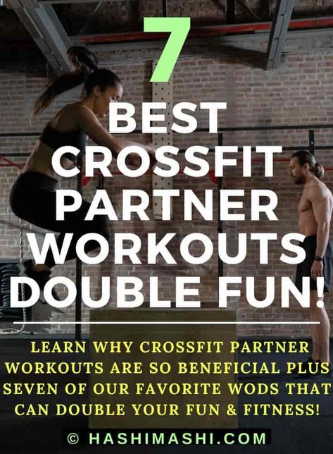 Partner CrossFit WODs - Discover why CrossFit partner workouts are so beneficial, plus seven of our favorite WODs that can double your fun and fitness.

crossfit partner workouts | crossfit partner wods | partner crossfit wods | partner crossfit workouts | crossfit partner workout | partner crossfit wod | crossfit partner wod Partner Wod Emom, Fun Partner Workouts, Partner Bootcamp Workout, Full Body Partner Workout, Partner Workouts Crossfit, Partner Hiit Workout, Partner Circuit Workout, Crossfit Wod With Dumbbells, I Go You Go Workout