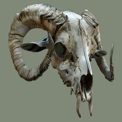 Cool Animal Skeletons, Animals Skull Drawing, Ram Skull Reference, Cool Animal Skulls, Animal Skull Drawing Reference, Skull Photography Reference, Animal Skull Reference, Animal Skeleton Art, Skulls Reference