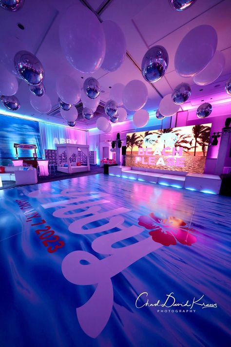 Beautiful Additions For Events Gallery · Pro Party & Event Design · Balloon Artistry Beach Theme Bat Mitzvah, Bat Mitzvah Swag, Bat Mitzvah Themes Ideas, Bat Mitzvah Themes Decor, Bat Mitzvah Party Themes, Bar Mitzvah Ideas, Bat Mitzvah Ideas, Bat Mitzvah Decorations, Bar Mitzvah Decorations