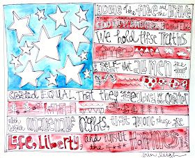 Art by Erin Leigh: American Flag Art Love for you Constitution Day Art Projects, Patriotic Art Ideas, American Flag Wall Hanging, Patriotic Artwork, Free Land, American Flag Painting, American Flag Wall Art, American Flag Art, Rustic American Flag