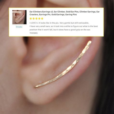 SALE Gold Ear Climbers, Bar Earrings, Ear Sweeps, Simple Climbers, Gold filled Elegant, Minimalist, Ear Crawlers Earrings, Opals Jewelry, Climbers Earrings, Ear Jacket Earring Gold, Thigh Jewelry, Ear Sweeps, Ear Pins Earrings, Gold Ear Climbers, Ear Crawler Earrings