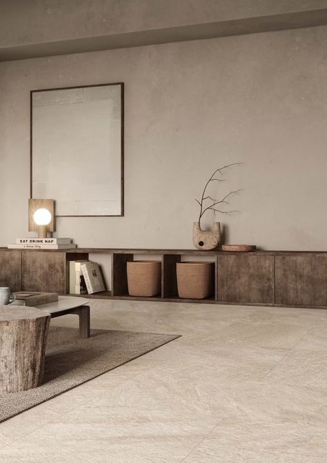 Earthy Home Decor, Earthy Home, Japandi Interior, Tile Trends, Interior Modern, A Living Room, Interior Trend, Rustic Interiors, Interior Inspo