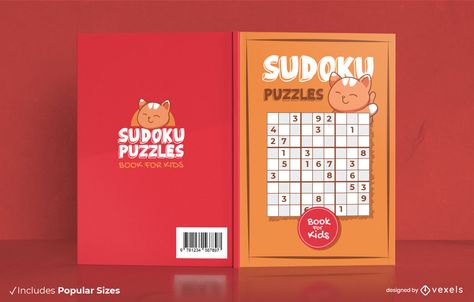 Sudoku puzzle book for kids cover design Puzzle Book Cover Design, Sudoku Book, Book Advertisement, Creative Book Cover Designs, Creative Book Covers, Motorcycle Illustration, Best Book Covers, Sudoku Puzzles, Creative Books