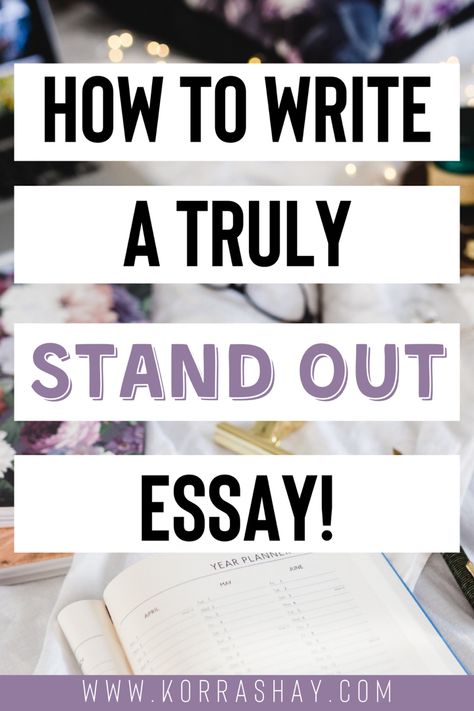 How to write a truly stand out essay for school! Tips for writing an awesome essay for school. The best tips and tricks for writing essays for school. Essay writing tips for school. How to write good essays! #essaytips #essaywriting #essaywritingtips #schooltips #studytips How To Write An Amazing Essay, Essays Examples, Writing Essays, College Paper, College Preparation, College Admission Essay, Informative Essay, Expository Essay, Writing Papers