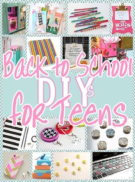 We’ve gathered the BEST Back to School DIY projects and ideas for Teens and Tweens!  From set yourself apart locker decorations to show off your personal style – to personalizing and cu… Back To School Projects, Diy Back To School Supplies, Diy Projects For School, Customized School Supplies, Escuela Diy, Personalized School Supplies, Diy School, Locker Decorations, Diy Back To School