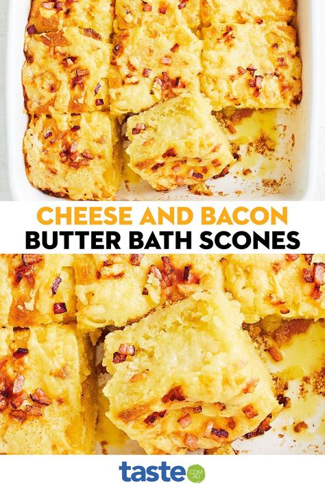 Scone Dough, Bacon Butter, Scones Recipe Easy, Cheese Scones, Easy Bacon, Soul Food Dinner, Homemade Biscuits, Savoury Baking, Healthy Sweets Recipes