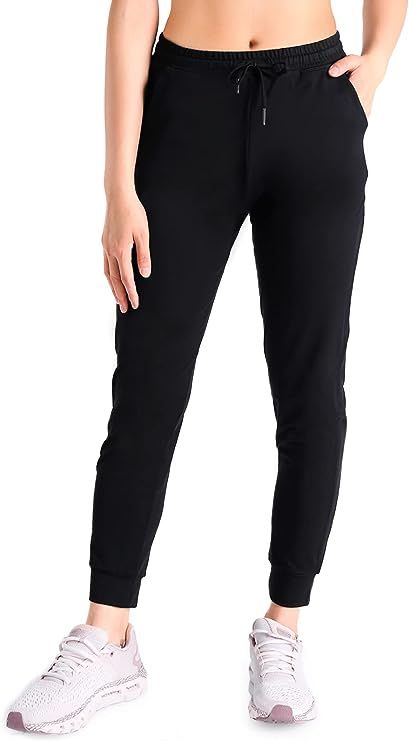 Yogipace Petite/Regular/Tall Women's Lightweight Anti-Shrink Active Joggers Lounge Sweatpants Yoga Jogger Pants Travel Lounge, Lounge Sweatpants, Yoga Dress, Fits Women, Black Joggers, French Terry Fabric, Joggers Womens, Tall Women, Active Women