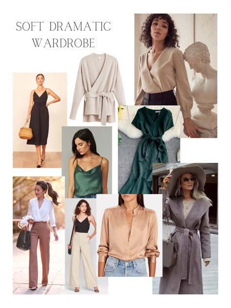 Dramatic Clothes, Soft Dramatic Style, Dramatic Outfits, Soft Dramatic Kibbe, Kibbe Soft Dramatic, Kibbe Style, David Kibbe, Dramatic Fashion, Dramatic Style