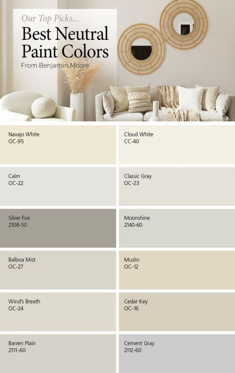 When it comes to choosing a wall color for your Best Neutral Paint Colors Neutral living room colors, Room wall... Neutral Living Room Colour Palettes, Light Living Room Colors Paint, Light Neutral Living Room Paint, Neutral Paint Color Bedroom, Wall Paint Neutral Colors, Neutral Room Paint Colors, Light Cream Wall Color, Cream Palette Colour Schemes, Neutral Living Room Colours