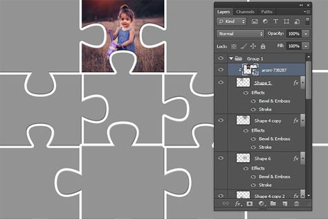 Picture Editing: Photoshop Puzzle Collage Puzzle Collage, Create A Puzzle, Photoshop Collage Template, Make A Puzzle, Picture Editing, Photoshop Poster, Photoshop Collage, Multiple Images, Psd Template Free