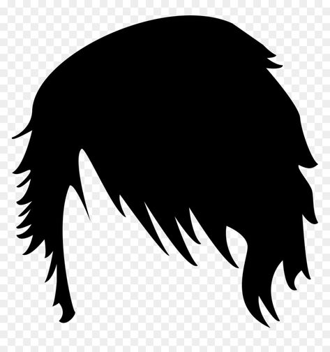 Emo Hair Transparent Png, Emo Dark, Black Emo Hair, Emo Bangs, Emo Hairstyle, Vintage Fashion Sketches, Hair Clipart, Kids Curly Hairstyles, Hair Png