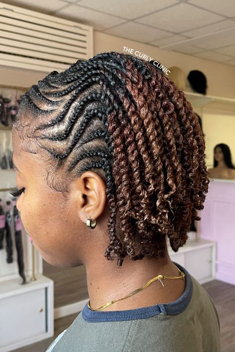 Latest Natural Hair Twist Styles, Cornrows And Twists, Natural Hair Twist Styles, Cornrows Natural Hair, Cabello Afro Natural, Flat Twist Hairstyles, Twisted Hair, Natural Hair Stylists, Natural Twists