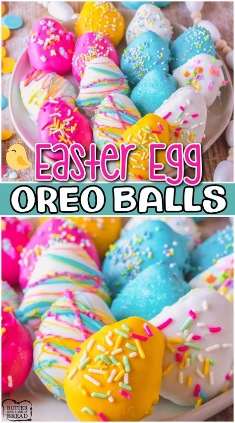 Oreo Easter Eggs, Toddler Easter Treats, Quick And Easy Easter Treats, Easter Oreo Pops, Easter Treats For Toddlers, Easter Treats To Sell, Ostara Desserts, Easter Oreo Cookies, Easter Oreos