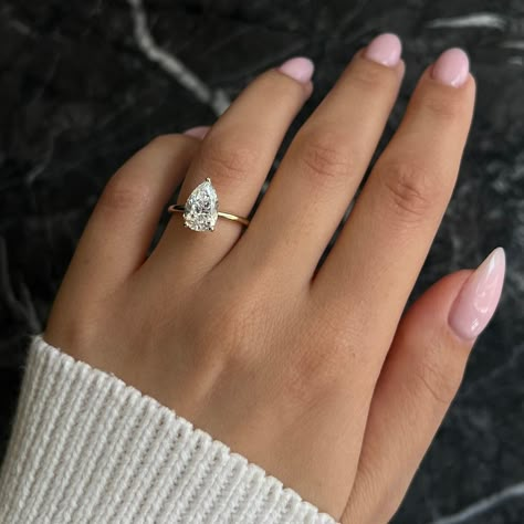 3 Prong Pear Engagement Ring, Teardrop Engagement Ring Gold Band, 2.5 Carat Pear Engagement Ring, Pear Cut Solitaire Engagement Ring, Pear Ring Gold Band, Pear Engagement Ring 2 Carat, 2 Ct Pear Engagement Ring, Pear Cut Solitaire Ring, 2ct Pear Engagement Ring