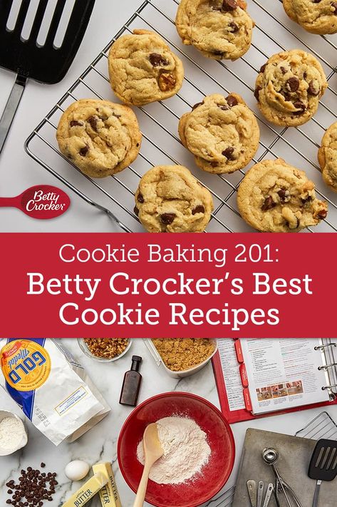 Betty Crocker Chocolate Chip Cookies, Betty Crocker Cookie Mix, Betty Crocker Cookies, Betty Crocker Cookbook, Betty Crocker Sugar Cookies, Homemade Cookie, Betty Crocker Recipes, Perfect Chocolate Chip Cookies, Peanut Butter Chocolate Chip Cookies