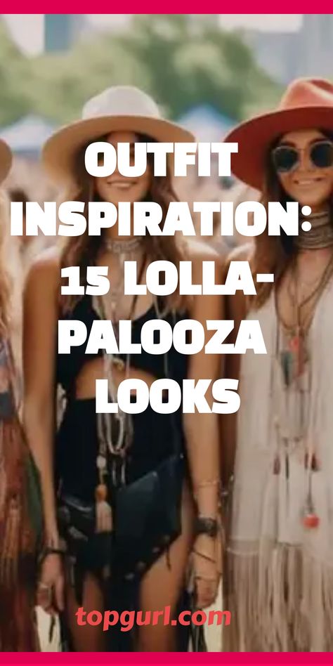 Elevate your Lollapalooza adventure by exploring wardrobe inspirations merging nostalgic ‘90s aesthetics with contemporary style — learn ways to make a statement while staying cozy throughout the festival. Lollapalooza Outfit Ideas 2024, Wonderfruit Festival Outfit, Lalapalooza Outfits Chicago, Lollapalooza Outfit Ideas Festival Looks, Festival Vibes Outfit, Summer Kpop Outfit, 90s Festival Outfit, Night Festival Outfit, Lollapalooza Outfit Summer Festival