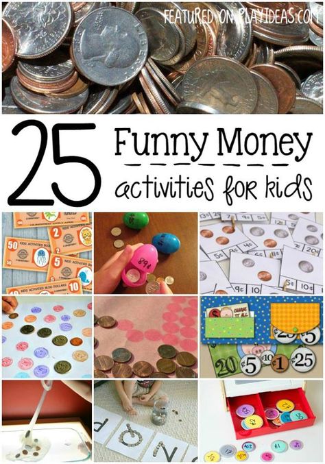 funny money activities for kids Money Activities For Kids, Money Games For Kids, Learning Money, Teaching Money, Money Activities, Money Math, Money Lessons, Fun Money, Money Skills