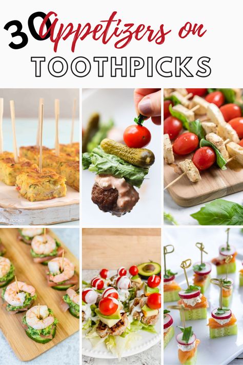 There's nothing like a tiny appetizer before a meal to curb your hunger. These 30 Delicious Toothpick Appetizers Everyone Will Love are everything you could hope for and more Thanksgiving Appetizers Finger Foods, Spicy Chicken Bites, Toothpick Appetizers, Small Bites Appetizers, Skewer Appetizers, Sweet And Spicy Chicken, Cocktail Appetizers, Shrimp Appetizers, Bite Size Appetizers