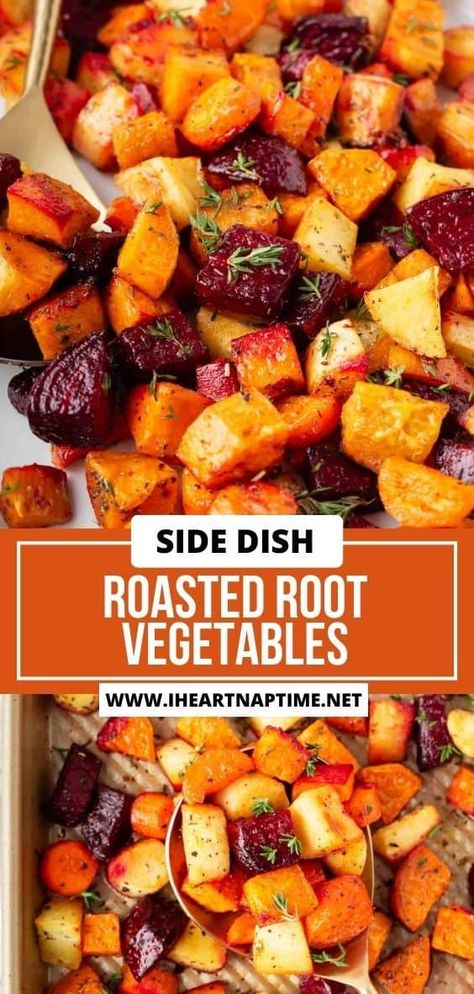 Healthiest Vegetables, Roasted Carrots And Parsnips, Parsnip Recipes, Root Vegetables Recipes, Sweet Potato Side Dish, Sweet Potato Sides, Roasted Potatoes And Carrots, Roasted Root Veggies, Roasted Parsnips