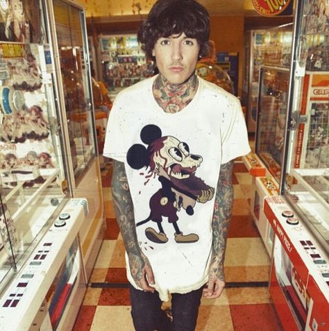 Oliver Sykes Drop Dead Clothing, Oli Sykes, Oliver Sykes, Drop Dead, Black Aesthetic, Tattoos, Black