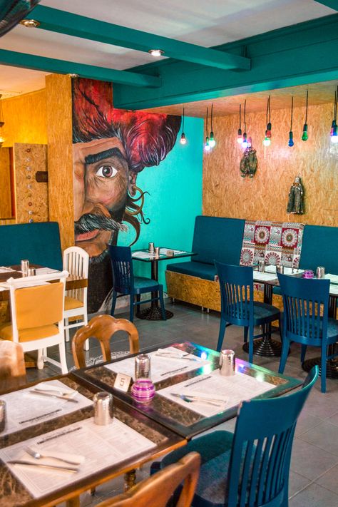 Namaste Indian Restaurant, Paphos | Viva La Vita Indian Restraunt Interior, Modern Indian Restaurant Design, Cafe Interior Design Small Indian, Indian Restaurant Interior Design Modern, Dhaba Interior, Indian Restaurant Interior Design, Namaste Indian Restaurant, Indian Cafe, Restaurant Indian