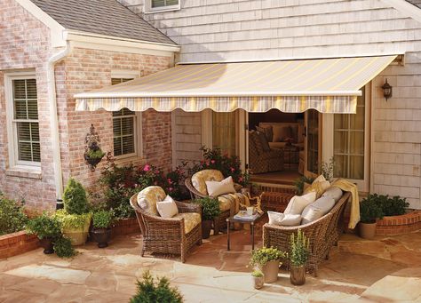 Sunbrella Awning, Terrace Roof, Deck Awnings, Polycarbonate Roof Panels, Awning Shade, Outdoor Awnings, Patio Enclosures, Solid Brick, Retractable Canopy