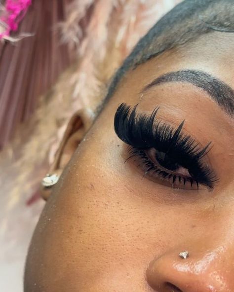 JAI COs. on Instagram: "13-20 mm cc curl 18-20 Spikes Bottoms: 7mm, 10 mm j curl spikes 💞💞 • • • • • • • • •  #lashes #lash #longlashes #glam #lashextensions #lashesonfleek #lashartist #lashlove #lashesonfleek #lashextensionsupplies #lashesonpoint #lashes #lash #longlashes #glam #lashextensions #lashesonfleek #lashartist #lashlove #lashesonfleek #lashextensionsupplies #lashesonpoint #explore #explorepage #viral #londonlashtech #tottenhamhalelashtech" Lash Extensions Cat Eye Volume, Spike Set Lash Extensions, 20mm Lash Extensions, J Curl Lashes, Wispy Spike Lash Extensions, Lash Extensions Spiked Style, Volume Lashes With Spikes, Lashes Extensions With Spikes, Volume Spikes Lash Extensions