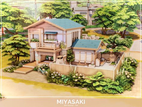 Sims Building Ideas No Cc, Sims 4 Indian House, Sims4 No Cc House, Sims House No Cc, Sims 4 House Cc Lot, Japanese Small House Design, Sims 4 Lots No Cc, Sims 4 Builds No Cc, Japanese Inspired House