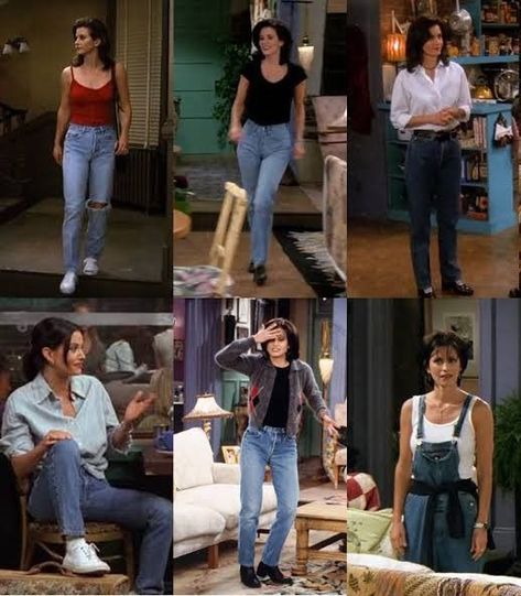 Friends Outfits 90s, Fran Fine Outfits, Rachel Green Outfits, 90’s Outfits, Zeta Jones, 90s Inspired Outfits, Tv Show Outfits, Look Retro, Outfit 90s