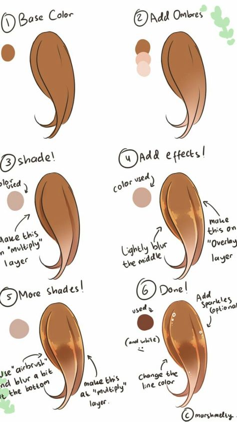 Chibi Hair Color Tutorial, Chibi Hair Shading, How To Shade Hair On Ibis Paint, How To Colour Hair Digitally Ibis Paint, Anime Color Tutorial, How To Shade In Ibispaint, How To Color Anime Hair, Chibi Hair Tutorial, Gacha Hair Shading Tutorial