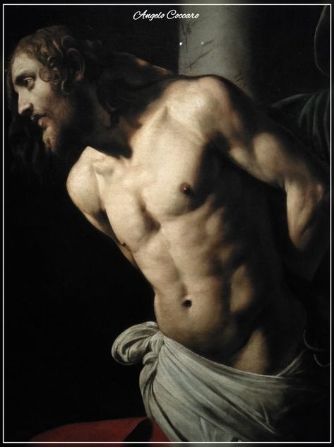 Caravaggio. Flagellazione di Rouen [dettaglio] Carravagio Paintings, Michelangelo Caravaggio, Column Detail, Caravaggio Paintings, Rococo Art, Baroque Painting, Baroque Art, Jesus Painting, Italian Painters