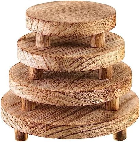 Wooden Risers, Wood Pedestal Stand, Wooden Riser, Display Pedestal, Wooden Display Stand, Craft Booth Displays, Organized Desk Drawers, Display Risers, Pedestal Stand