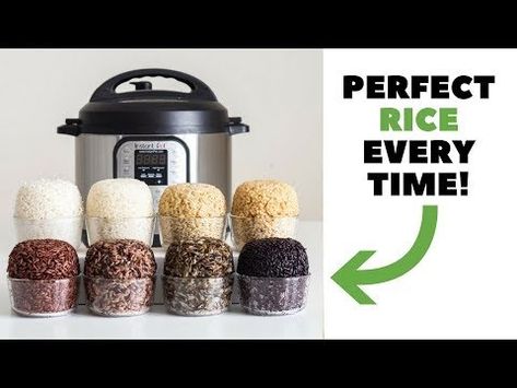 Here is your fail-proof guide for Instant Pot Rice. White rice, brown rice, and many more, basically a rice pressure cooking encyclopedia. Rice To Water Ratio, Instantpot Rice, Wild Rice Blend, Basmati Brown Rice, Rice Basmati, How To Reheat Rice, Short Grain Brown Rice, Instant Pot Rice, Pressure Cooker Rice