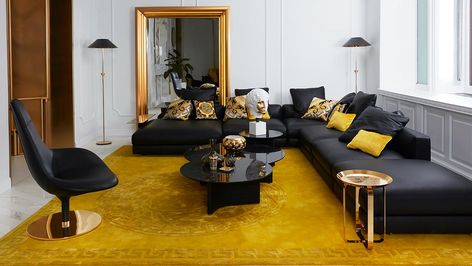 Versace Sofa, Versace Furniture, Classic Cabinets, Glamour Decor, Chic Chair, Elegant Sofa, Versace Home, Contemporary Furniture Design, Flagship Store