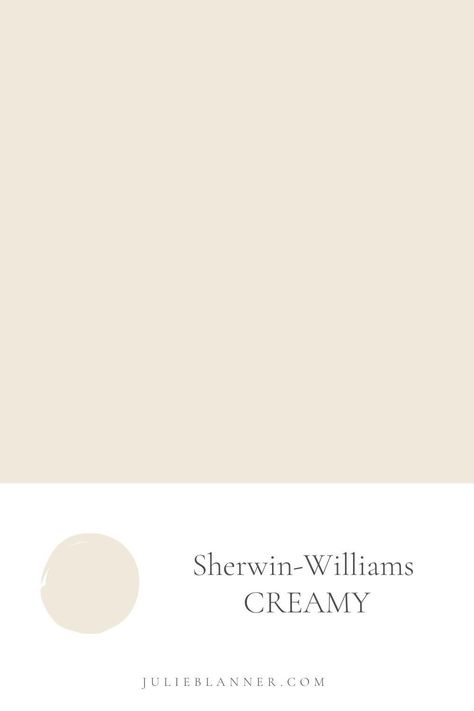 Painting Ideas Blue, Bathroom Painting Ideas, Bathroom Paint Colors Sherwin Williams, Paint Colors Sherwin Williams, Sherwin Williams Creamy, Bathroom Painting, Julie Blanner, Sherwin Williams, Paint Color